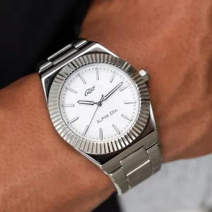 42MM Fluted Bezel Alpha Era® in White Gold