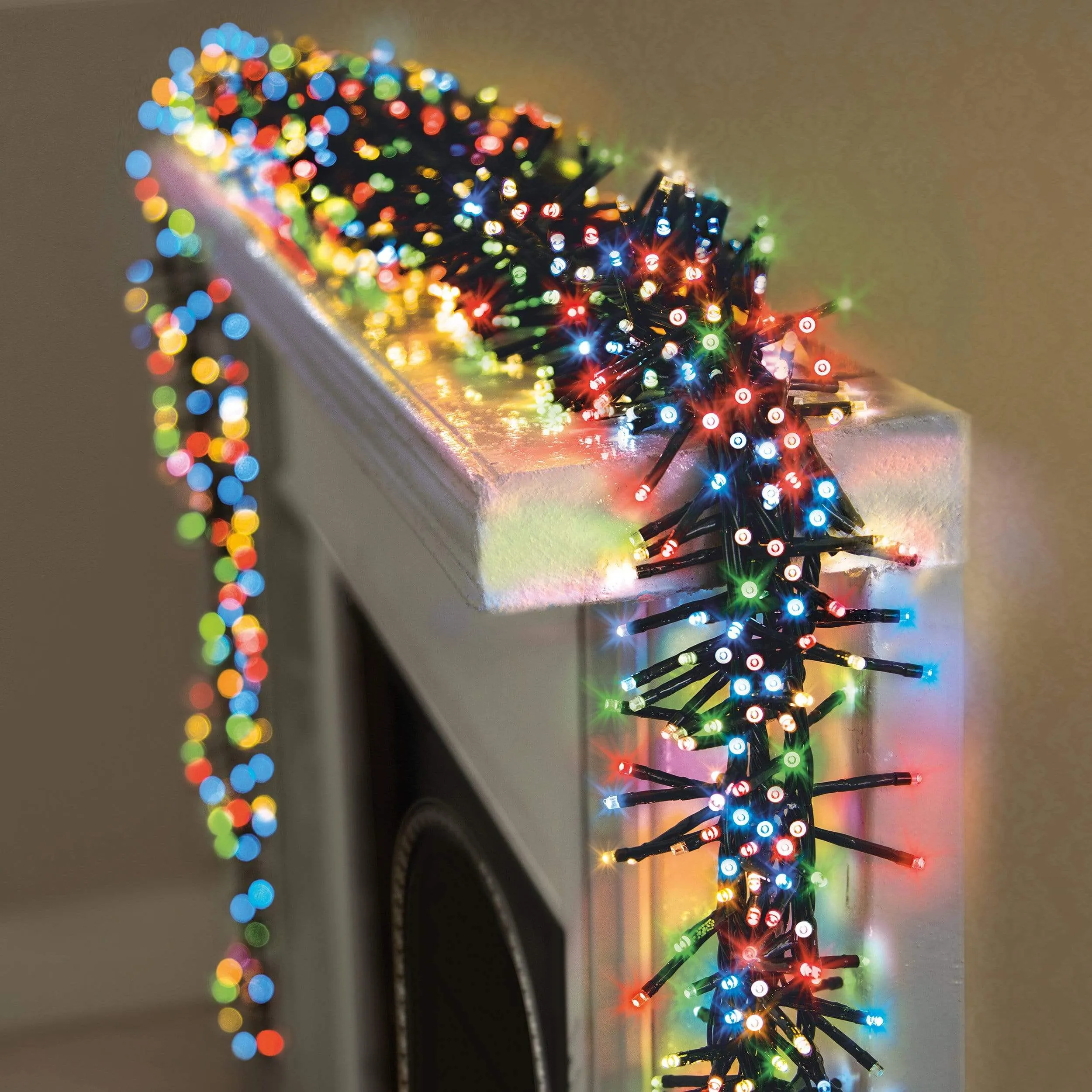 768 Multicoloured LED Compact Cluster Lights