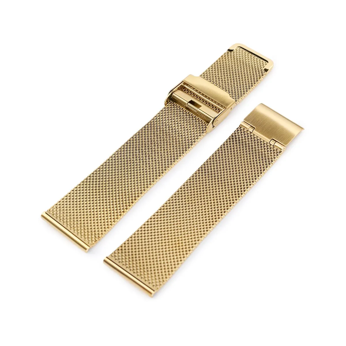 Classic Superfine Wire Mesh Band, Polished IP Gold