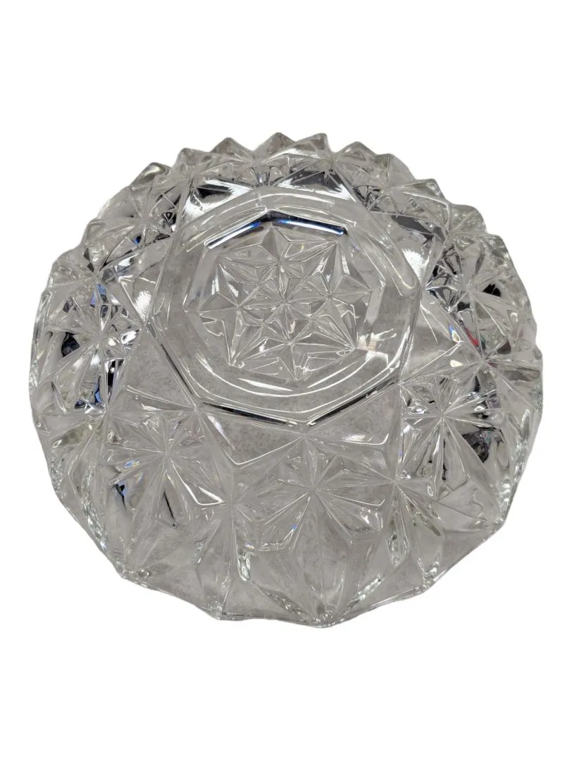 Clear Cut Glass Crystal Bowl