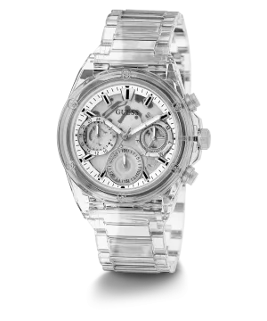 GUESS Eco-Friendly Ladies Clear Multi-function Watch