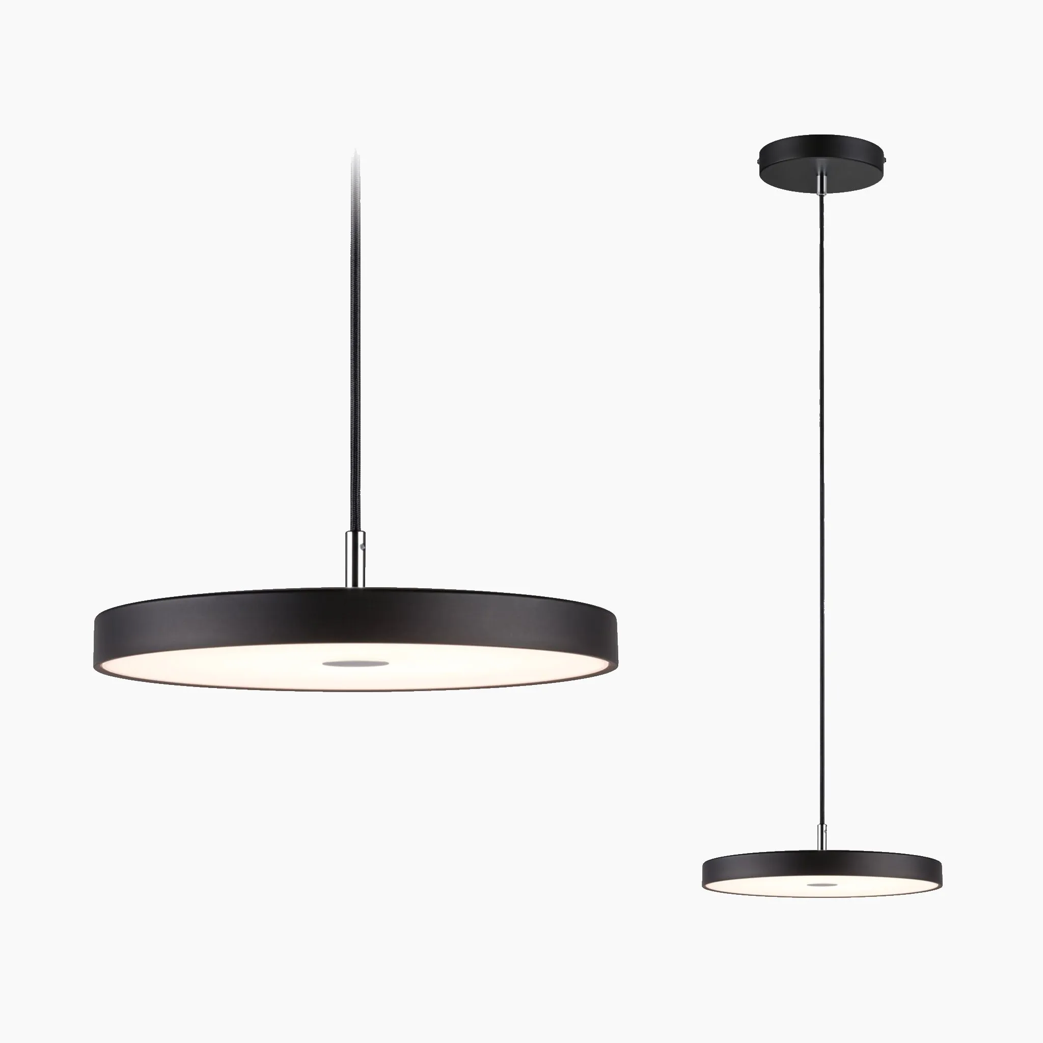 Hildor 25W LED 1600lm Pendant Light with 3-Step Dim in Black Matt