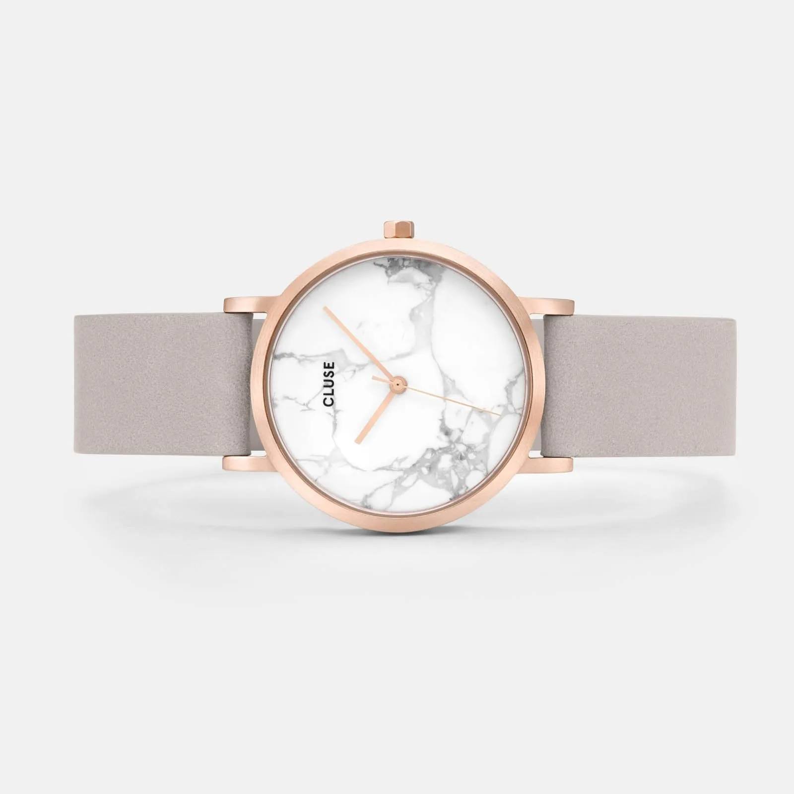 La Roche Petite Rose Gold White Marble/Grey