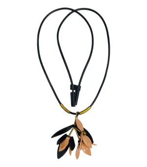 Marni Leather Floral Necklace