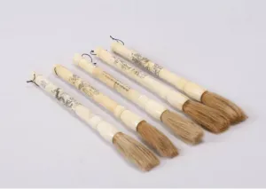 Painted Bone Abacus Brush