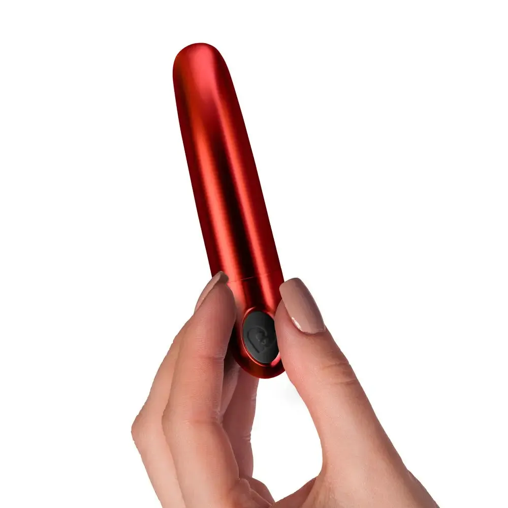 Rocks off Silicone Red Multi-function Mini Bullet Vibrator