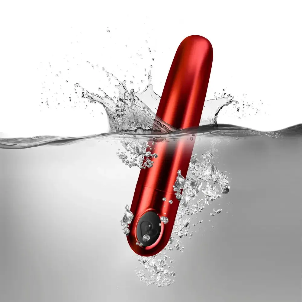 Rocks off Silicone Red Multi-function Mini Bullet Vibrator