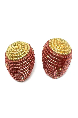 Susanna Vega Red Really Mini Maurita Earrings