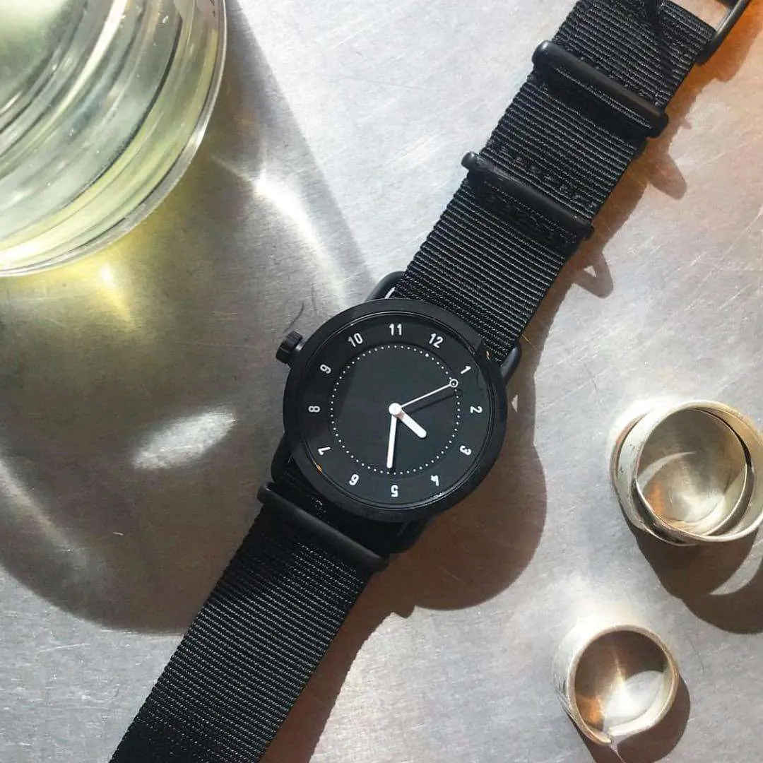 TID No.1 Black Dial / Black Nylon Strap / Black Buckle