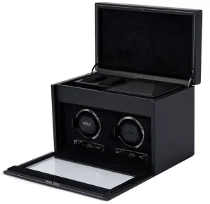 WOF Watch Winder British Racing Black Double StORSage